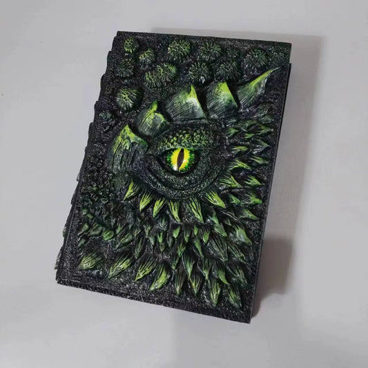 Fashion Vintage Dragon Embossed Resin Cover Travel Diary Notebook Travel Journal A5-Note Book Art 3D Relief Diary Book 1Pcs