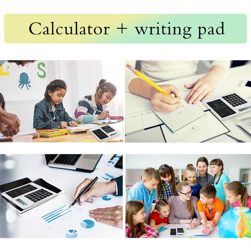 Folding Calculator with Writing Board, 1 Count Portable Scientific Calculator, Educational Supplies for Student, Back to School Essentials