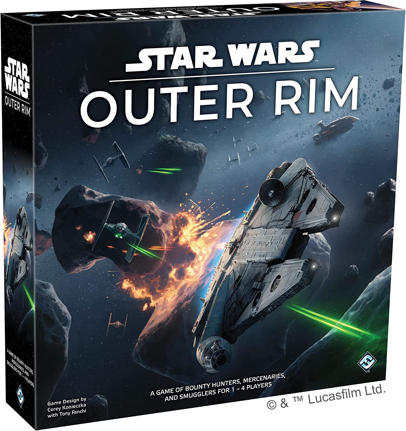 Star Wars Outer Rim Board Game | Strategy Game | Adventure Game for Adults and Teens | Ages 14 and up | 1-4 Players | Average Playtime 3-4 Hours | Made by