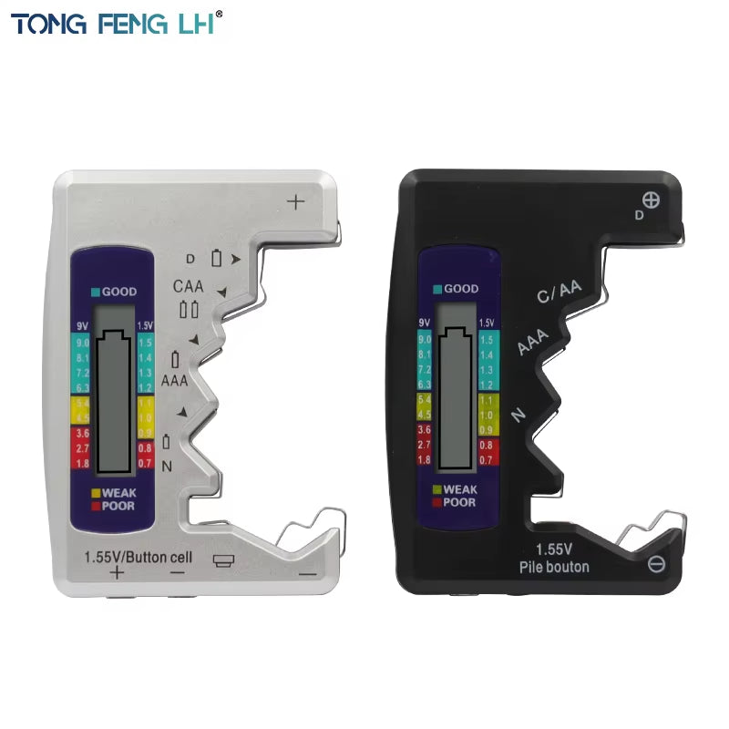 Digital Battery Tester Analyzer Testing Meter LCD Display AA AAA Button Cell Load Analyzer Battery Capacity Gauge Checker Tools