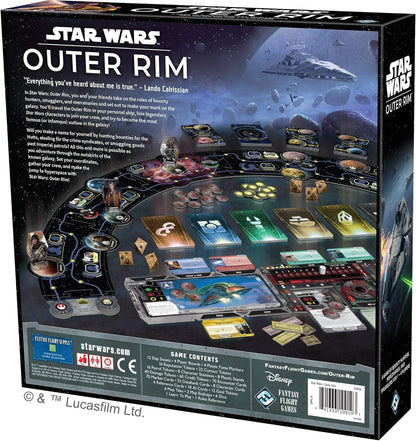 Star Wars Outer Rim Board Game | Strategy Game | Adventure Game for Adults and Teens | Ages 14 and up | 1-4 Players | Average Playtime 3-4 Hours | Made by