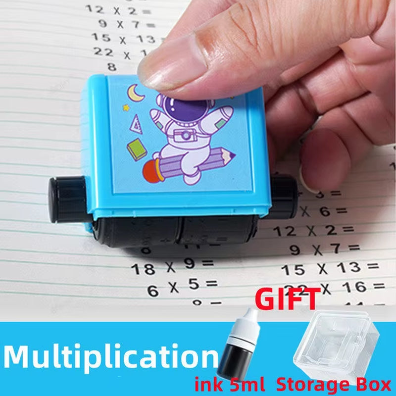 Teaching Stamp 2 in 1Fill in the Blank Roller Reusable Math Roller Stamp Design Digital Stamp within 100 Math Practice