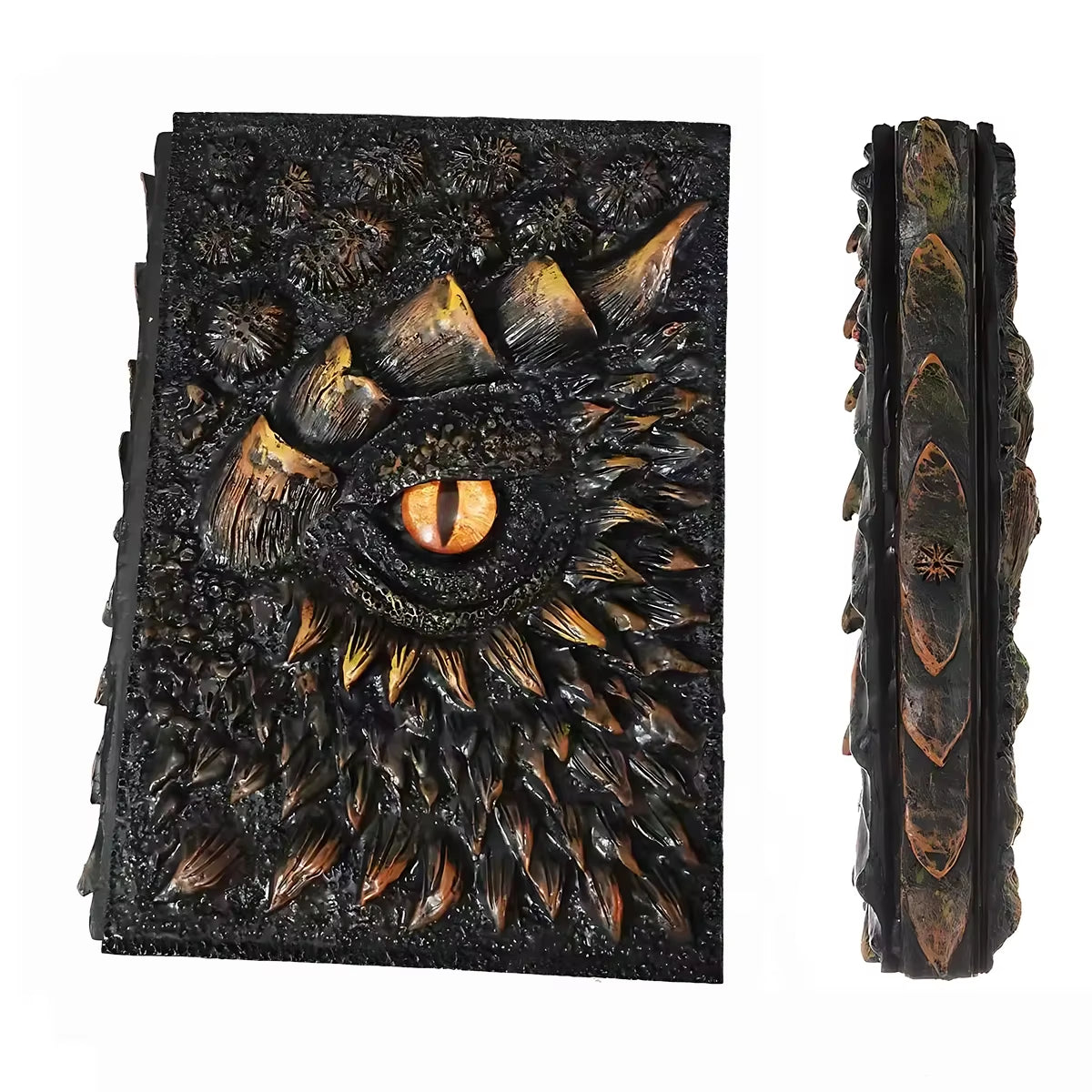 Fashion Vintage Dragon Embossed Resin Cover Travel Diary Notebook Travel Journal A5-Note Book Art 3D Relief Diary Book 1Pcs