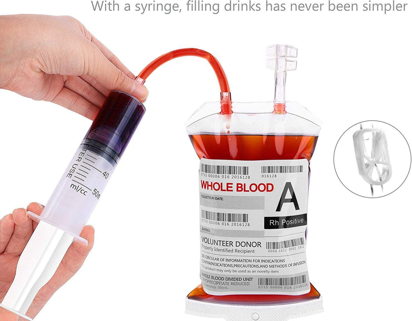 10 IV Blood Bags for Drinks for Halloween Party Decoration, Reusable Drink Pouch for Live Blood of Theme Parties, Masquerade,Vampire,Zombie,Nurse Graduation Party Props