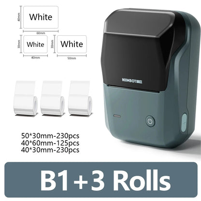 Niimbot B21 Mini Portable Thermal Label Printer Office Supplies Mini Adhesive Sticker Printers without Ink for Phone